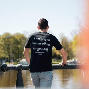 impress heren t-shirt zwart