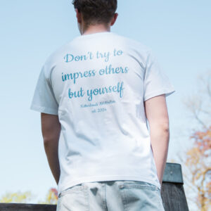 Impress t-shirt heren wit