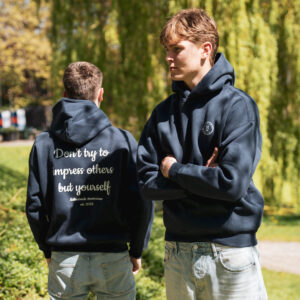Impress hoodie heren navy blue